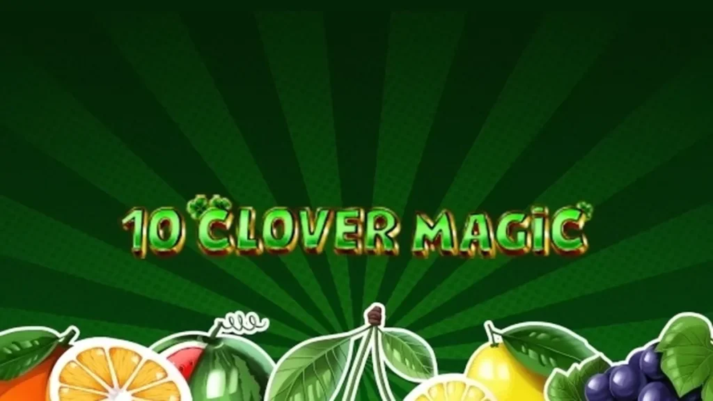 Interface vibrante do slot 10 Clover Magic com tema irlandês