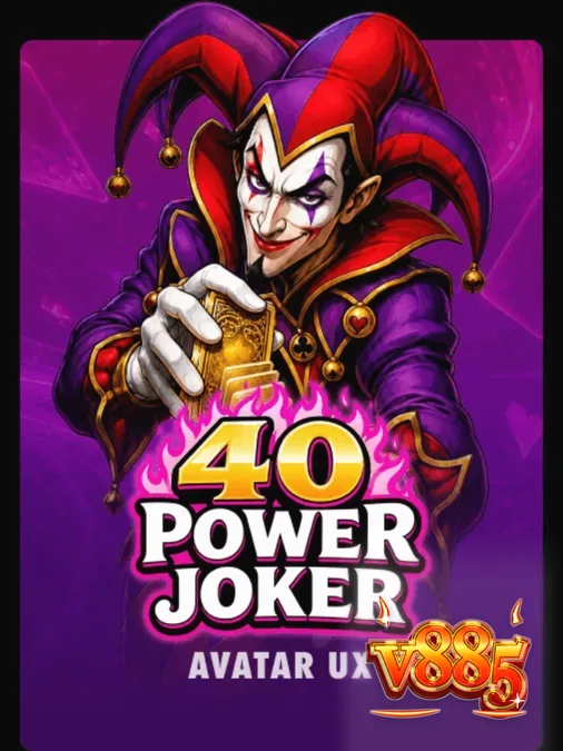 Interface vibrante e neon do slot 40 Power Joker com símbolos de frutas clássicas