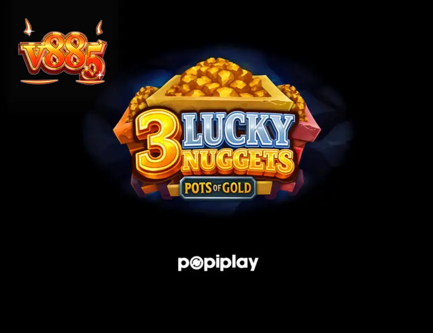 O minerador de 3 Lucky Nuggets ao lado dos potes de bônus